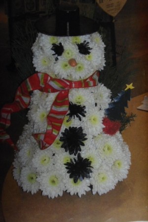 Let it snow Let it snow  Fresh Snowman in Bowerston, OH | LADY OF THE LAKE FLORAL & GIFTS