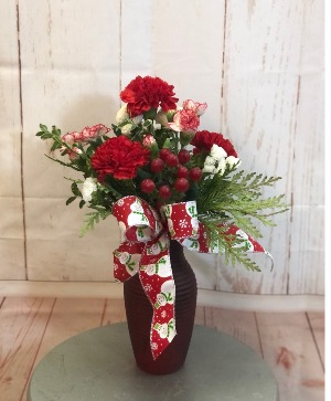 Let it Snow-man Vase