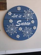 Let It Snow Wall Sign