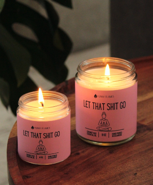 Let That Shit Go Candle (Pink) Candle 