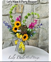 Let’s Have A Party Bouquet  Vase Arrangement 