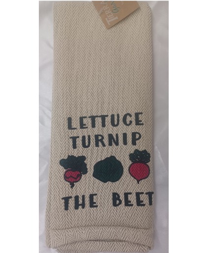 Let's Turnip the Beet Tea Towel