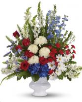 Liberty Urn  Funeral Flowers 