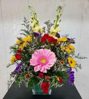 Life is Bettter Mixed Floral Arrangement