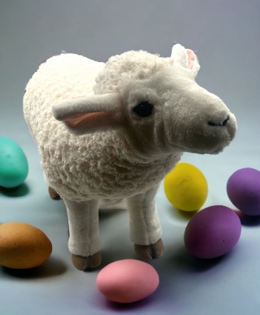 Life Size Plush Easter Lamb   in Laurel, MD | The Blooming Bohemian