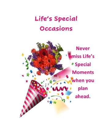 Life's Special Occasions  Fresh Flower Arrangement in Brenham, TX | Sunny Day Blossoms Design Studio