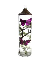 Lifetime Candle - Purple Butterfly XL Cylinder 