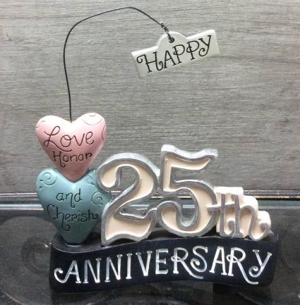 Lifetime of Love 25th ornament 25th Anniversary Giftware