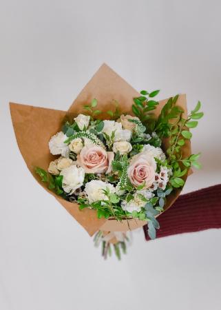 Light & Airy Wrapped Bouquet Designer's Choice
