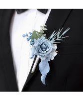 Light Blue Rose  Boutonniere