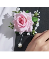 Pink Cloud Boutonniere