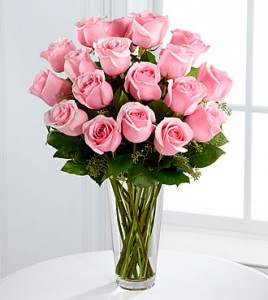 Light Pink Roses in Vase by Enchanted Florist of Cape Coral