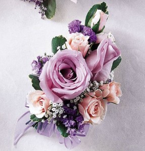 lilac corsage