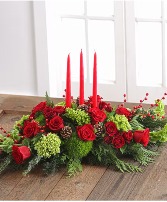 LIGHT THE CANDLES CENTERPIECE HOLIDAY