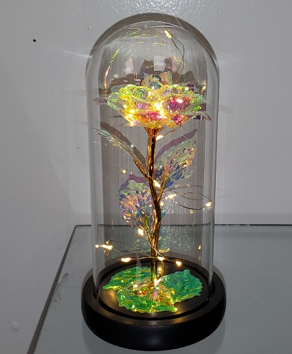 Light Up Enchanted Rose keepsake