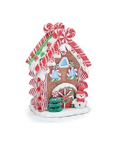 Light Up Gingerbread House  Shelf Sitter