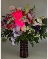 Light Up Mother's Day Bouquet with Tumbler Light 