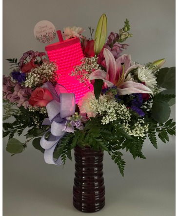 Light Up Mother's Day Bouquet with Tumbler Light  in Jermyn, PA | Debbie's Flower Boutique