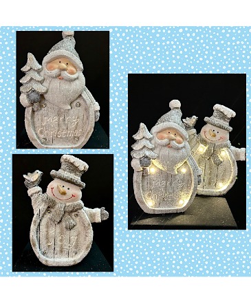 Light up Santa OR Snowman   in Chesterfield, MO | ZENGEL FLOWERS AND GIFTS