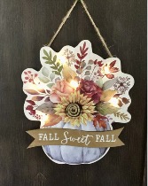 Light Up Wooden Fall Sweet Fall Sign  