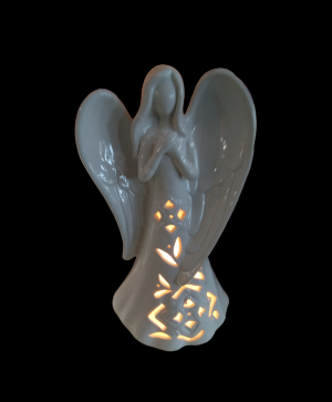 Lighted Ceramic Angel Gift