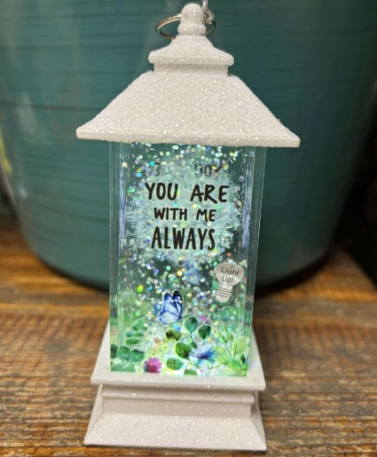 Lighted You Are With Me Always Lantern Ornament Sympathy Ornament