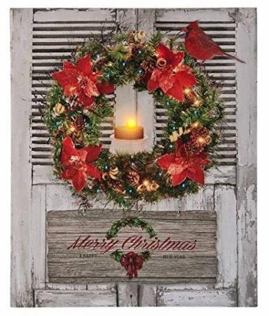 Lighted LED Merry Christmas Picture Gift Item