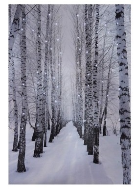 Lighted LED Winter Pathway Picture Gift Item
