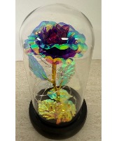 Lighted Purple Rose Globe NFS-GDP Gift