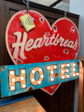 ‘Heartbreak Hotel’ Texas Made Lighted Sign