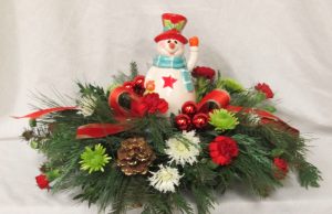 Lighted Snowman Centerpiece an Inspirations Original Design in Lock Haven, PA | INSPIRATIONS FLORAL STUDIO Lighted Snowman Centerpiece an Inspirations Original Design in Lock Haven, PA | INSPIRATIONS FLORAL STUDIO