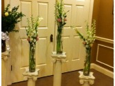Lighted Tall Vase Arrangement Sympathy