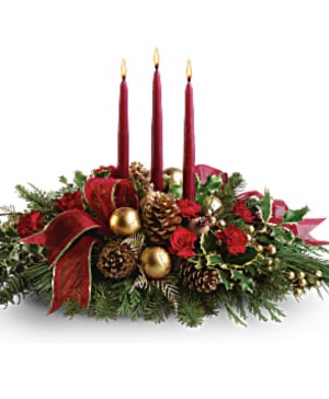 Lights of joy Christmas table centerpiece 