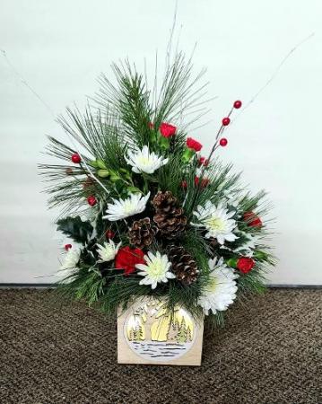 Lights Of Winter  FHF-C61 Fresh Flower Keepsake (Local Delivery Only)