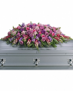 Like a heartfelt embrace, this beautiful casket sp 