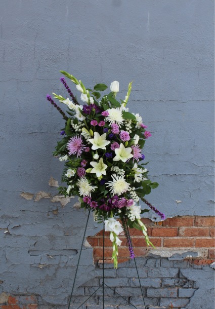 Lilac & Lace Easel Standing Spray