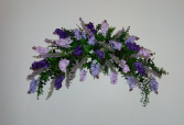 Lilac Wall Swag Wedding Arch