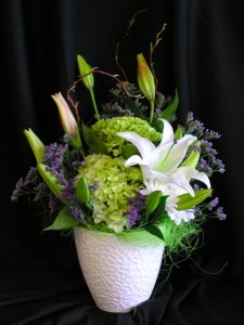 Lilies and Hydrangea 