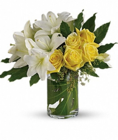 Lilies and roses  Vase 