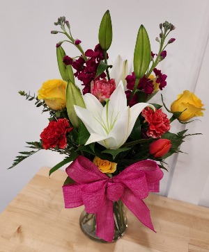 Lilies for Mom Mother's Day arrangement