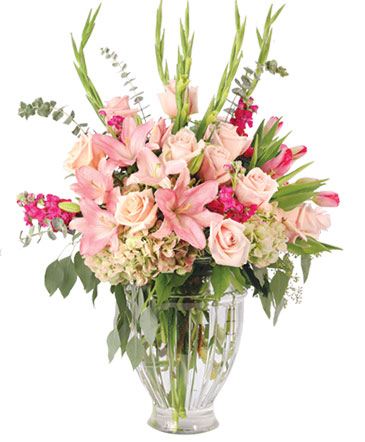 Lilies with Grace Flower Arrangement in Ozone Park, NY | Heavenly Florist