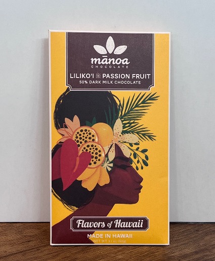 Liliko’i Passion Fruit 50% milk dark chocolate