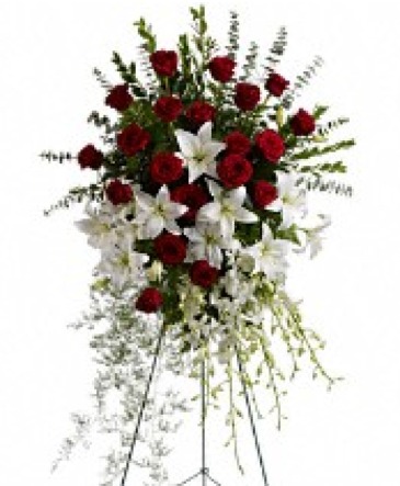 Lily and Rose Tribute T226-1A  in Fort Worth, TX | DAVIS FLORAL DESIGNS