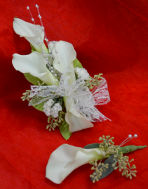 Lily Corsage and Boutonnière-1B & 1C  