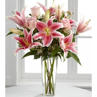 Lily Delight Floral Vase