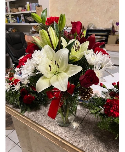 Lily & Rose Vase Arrangement  