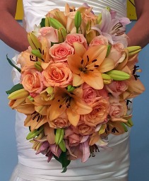 Lily Sunset Bridal Bouquet