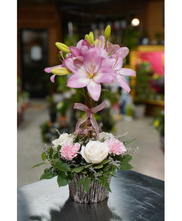 Lily Topiary  Locally Grown Flowers  in South Milwaukee, WI | PARKWAY FLORAL INC.
