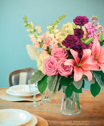 Lily's Afterglow Lifestyle Arrangement in Buda, TX | Budaful Flowers