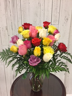 Limited Time 24 Mix color Roses arrangement Roses